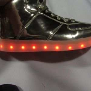 Gold Light up/Dancing Shoes Womens Size 10 UNSEX